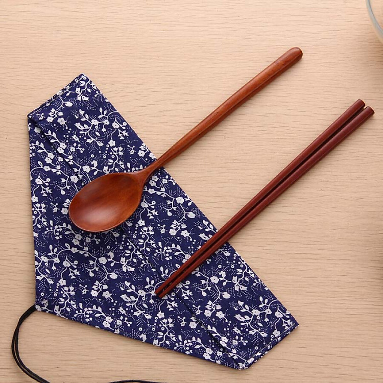 Bộ Muỗng Đũa Khăn Nhật Bản Ou Runzhe