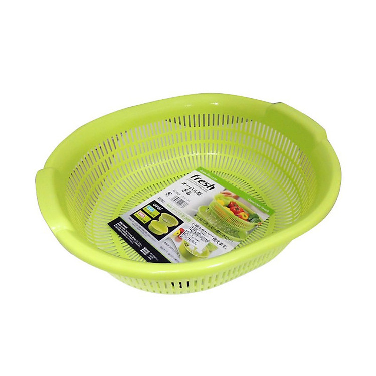 Rổ nhựa 5.3L màu xanh nội địa Nhật Bản