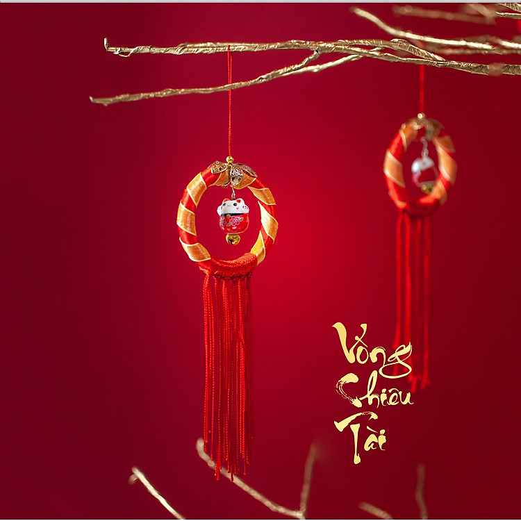 Dây treo trang trí Tết Mèo Chiêu Tài - Ảnh 6