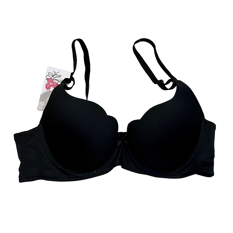 Áo lót HG293336 cotton mút vừa có gọng đính nơ bản 3 móc che khuyết điểm