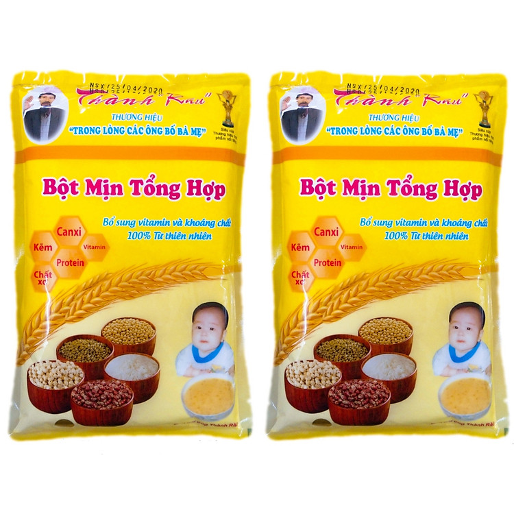 COMBO 2 GÓI BỘT DINH DƯỠNG ĂN DẶM CHO TRẺ EM THÀNH RÂU - 1KG