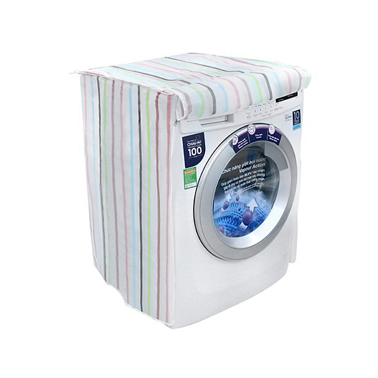 Áo trùm phủ bảo vệ máy giặt cửa ngang chất cotton 3 lớp cao cấp - màu ngẫu nhiên