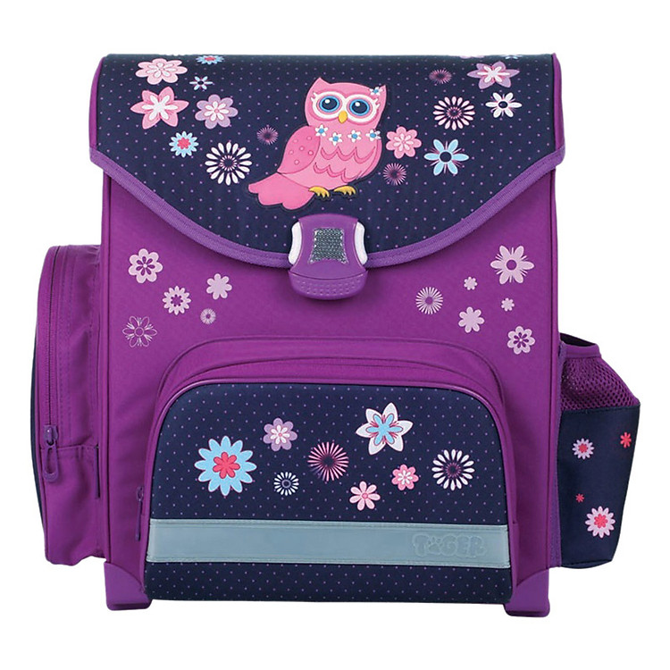 Cặp Học Sinh Siêu Nhẹ Chống Gù Lưng Và Lệch Vai Tiger Family 1717C Hình Cú (Trên 6 Tuổi)