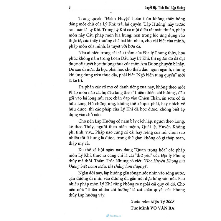 Quyết Địa Tinh Thư Lập Hướng - Tổng Hợp Tinh Hoa Địa Lý Phong Thủy Trân Tàng Bí Ẩn - Ảnh 3