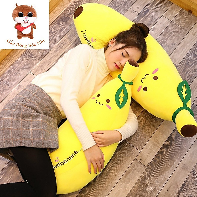Gấu bông gối ôm chuối cao cấp Chính hãng Giá tốt - Hình ảnh 3
