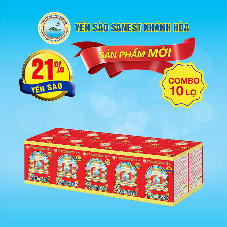 Nước Yến sào Khánh Hòa Sanest đóng lọ 70ml