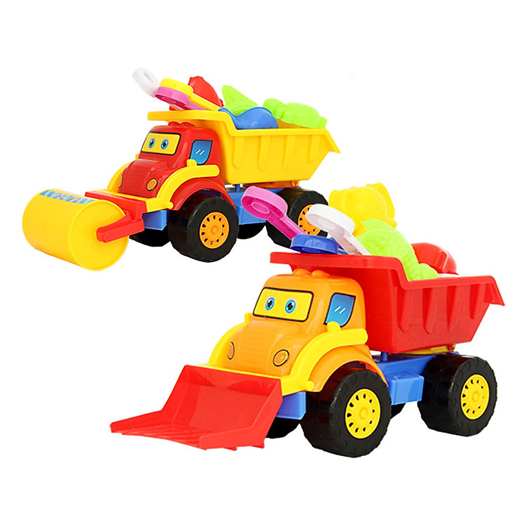 Mô Hình Xe Lu Và Xe Ủi Đi Biển LT68-268