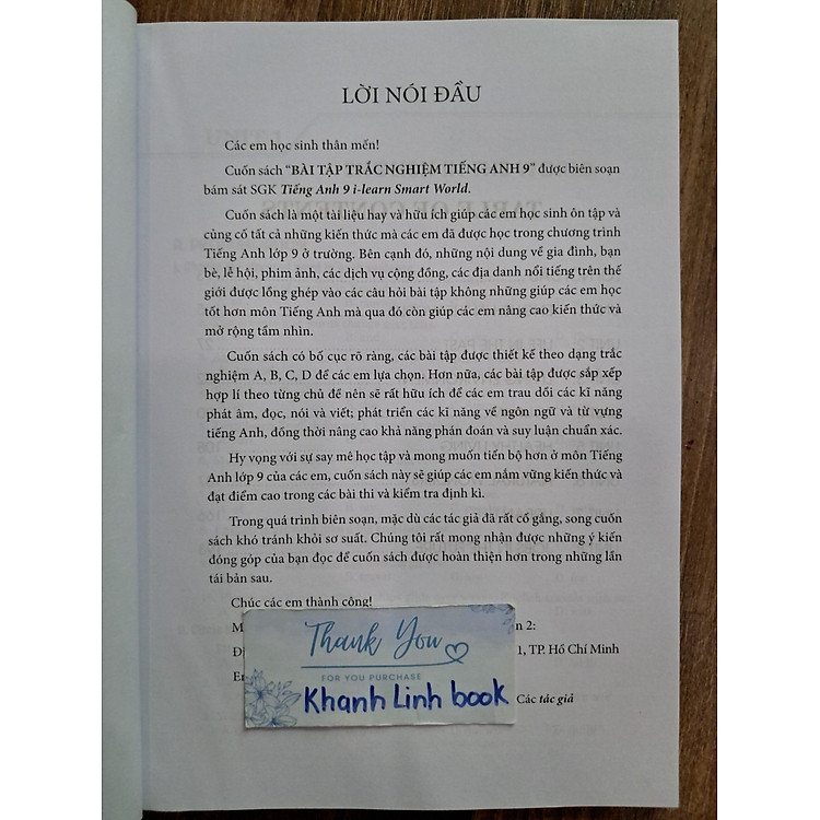 Bài Tập Trắc Nghiệm Tiếng Anh 9 - Có Đáp Án - Ảnh 3