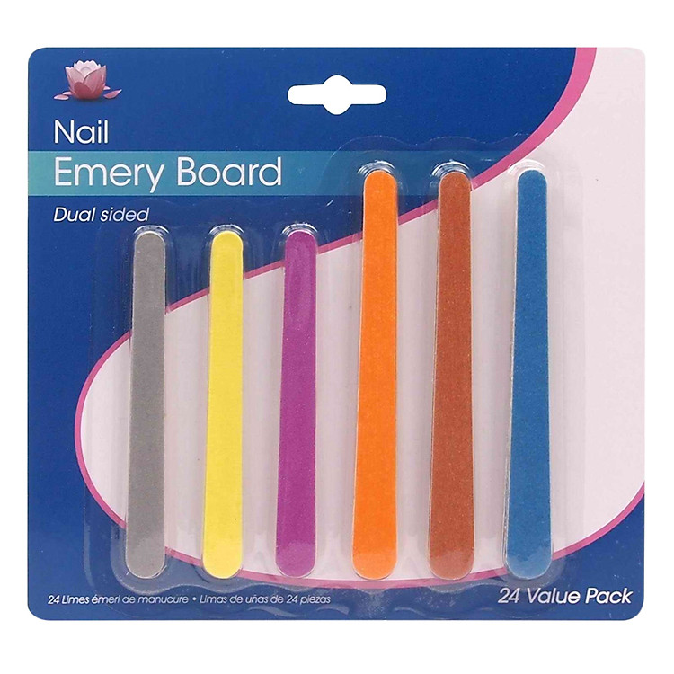 Bộ Mài Nhiều Màu 24 Cái Emery Boards 24pc Coloured Uncle Bills