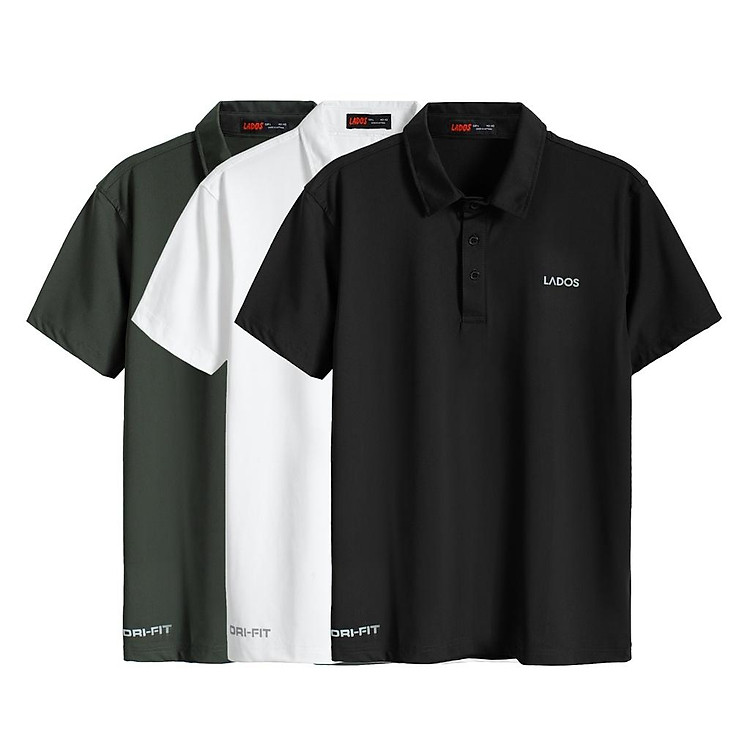 Áo thun polo nam thể thao LADOS - 9080 có cổ bẻ, vải thun lạnh, phông rộng