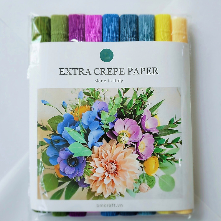 Set Giấy Nhún Ý Làm Hoa Handmade