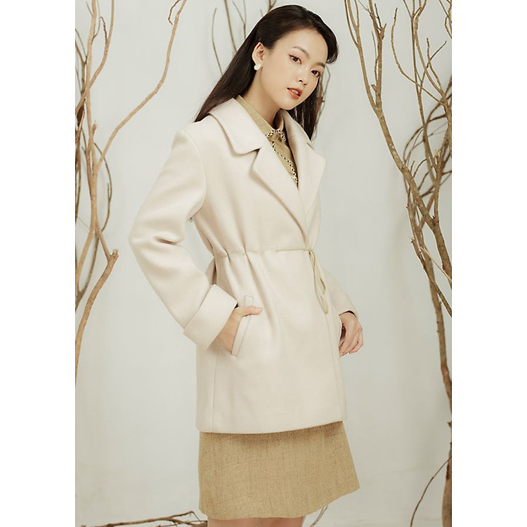 Áo Dạ Dây Rút Eo Gumac A12985