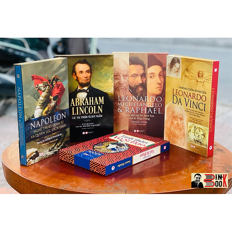 Bộ sách Deluxe Books – Leonardo Michelangelo Raphael – Abraham Lincoln – Napoleon – Võ Sĩ Đạo
