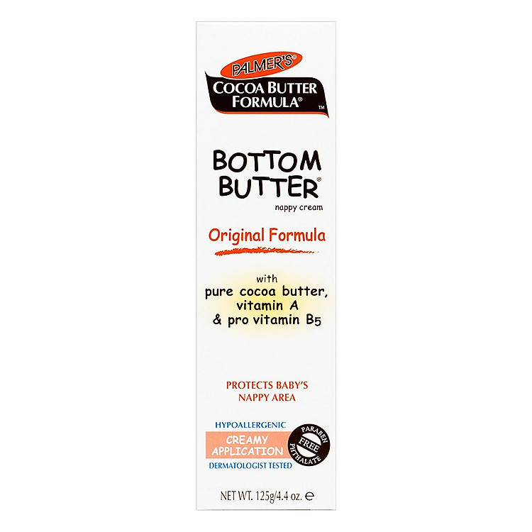 Kem Hỗ Trợ Điều Trị Và Ngăn Ngừa Hăm Tã Cho Bé Palmer’s Cocoa Butter formula Bottom Butter Nappy Cream Original Formula PL4039 (125g)