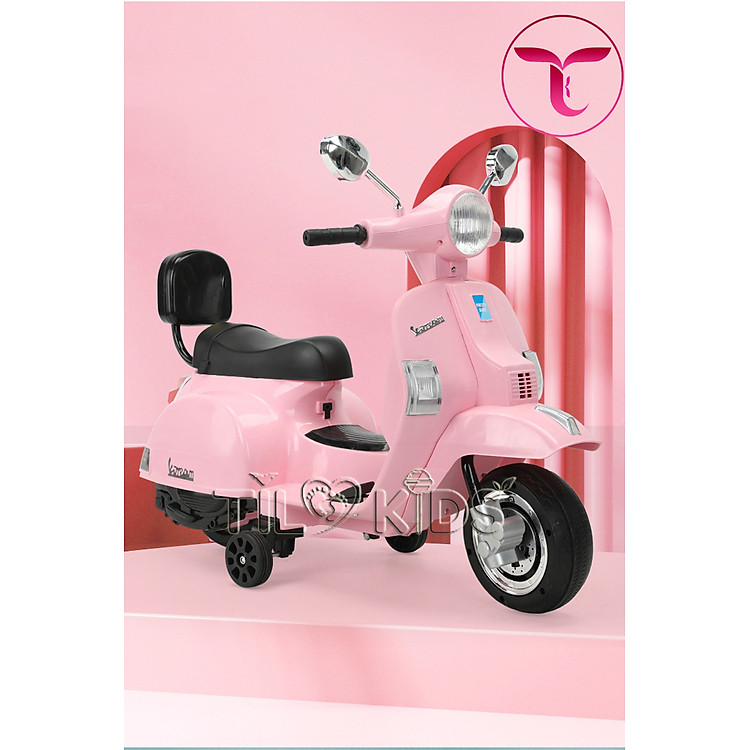 Xe máy điện Vespa TILO KIDS hồng Chính hãng Giá rẻ - Hình ảnh 2
