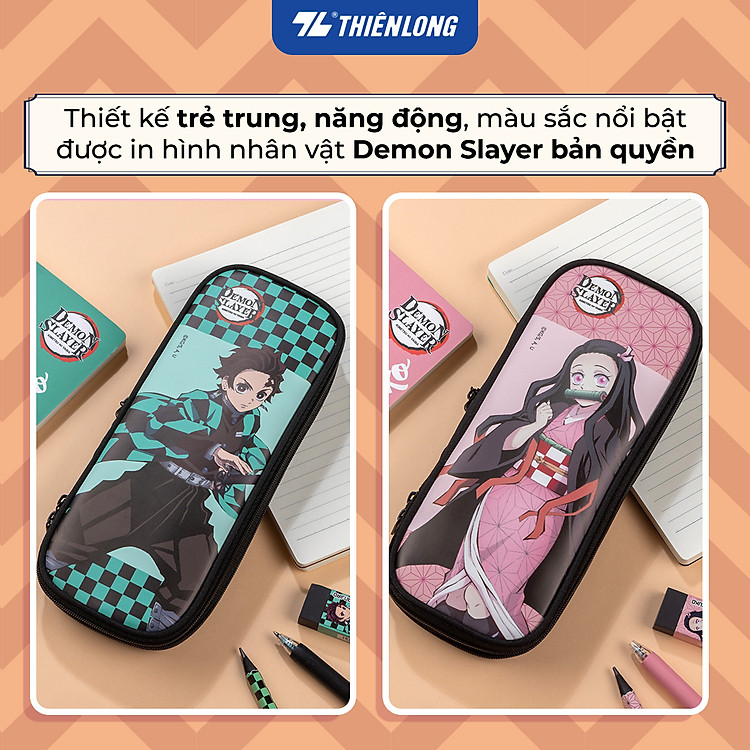 Túi Bóp Đựng Bút Demon Slayer PCA-022/DS - Hồng - Ảnh 5