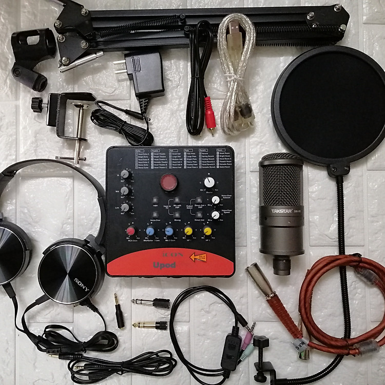 Combo Takstar SM8B Icon Upod Pro Full Phụ Kiện Hàng Chính Hãng