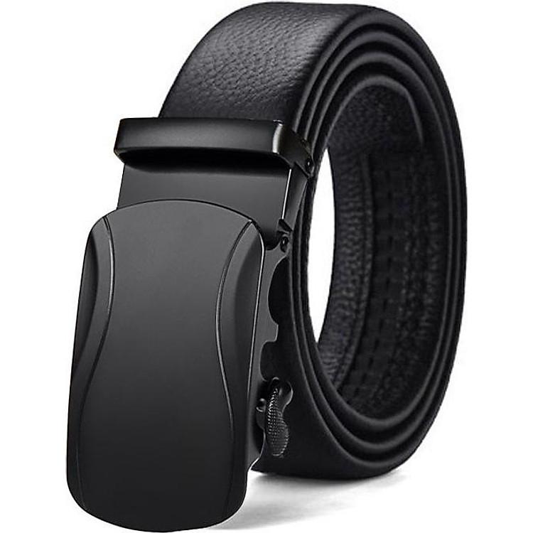 Thắt Lưng Nam Dây Da Phong Cách Hàn Quốc Khóa Tự Động - TOPEE OTOL5 (Đen)
