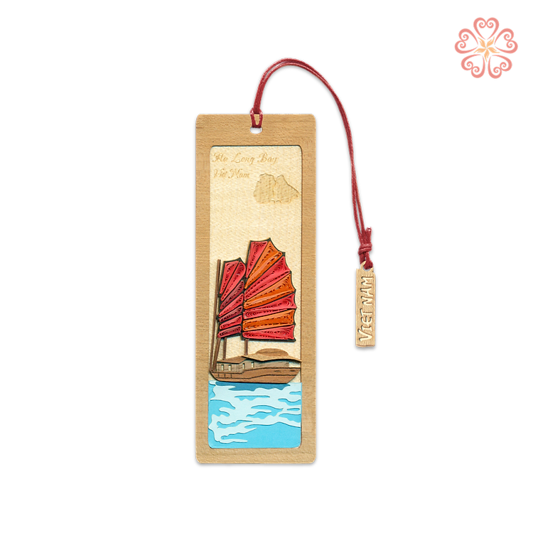 Bookmark Giấy Xoắn Nghệ Thuật - Thuyền Buồm Hạ Long - Ha Long Sailboat - Việt Nam - Việt Net - VN6BM412019E1
