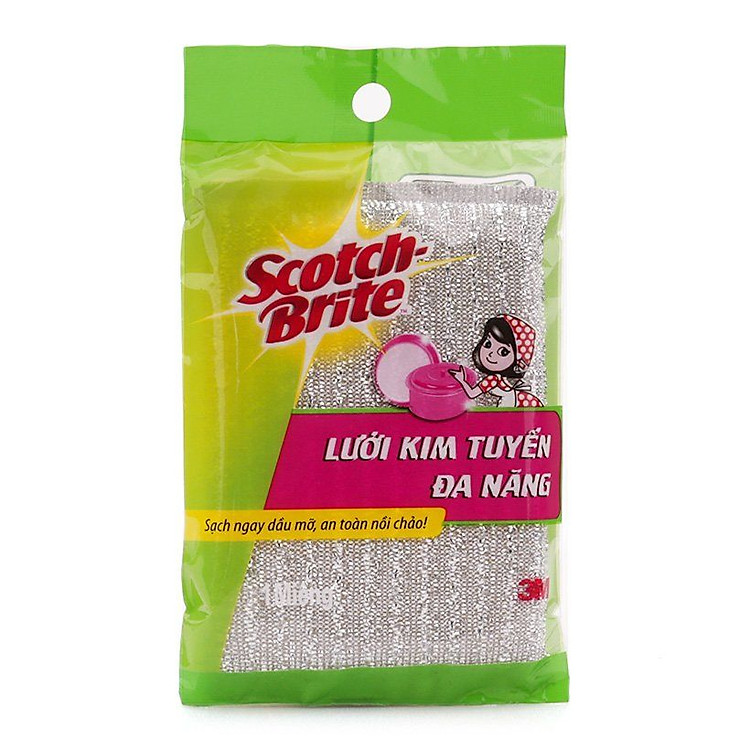 Lưới Rửa Chén Kim Tuyến Đa Năng Scotch-Brite 3M-Hàng Chính Hãng