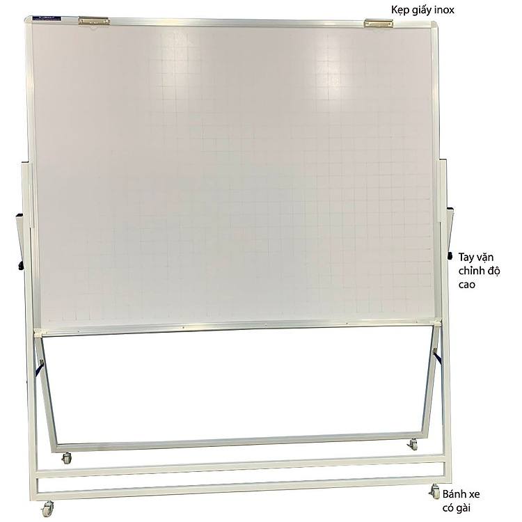 Bảng Flipchart chân gấp viết bút lông KT 120x180cm - Trắng trơn - Ảnh 2