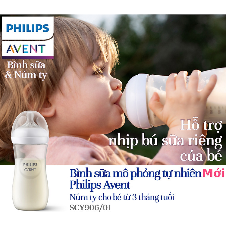 Bình sữa Philips Avent 330ml cho bé Chính hãng Ưu đãi - Hình ảnh 3