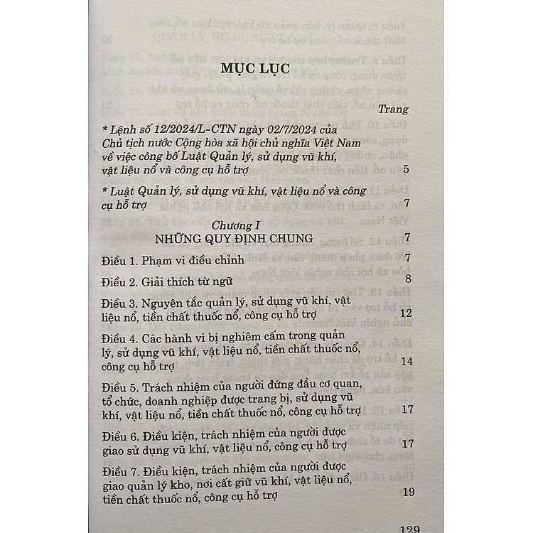 Luật Quản Lý, Sử Dụng Vũ Khí, Vật Liệu Nổ Và Công Cụ Hỗ Trợ Năm 2024 - Ảnh 3