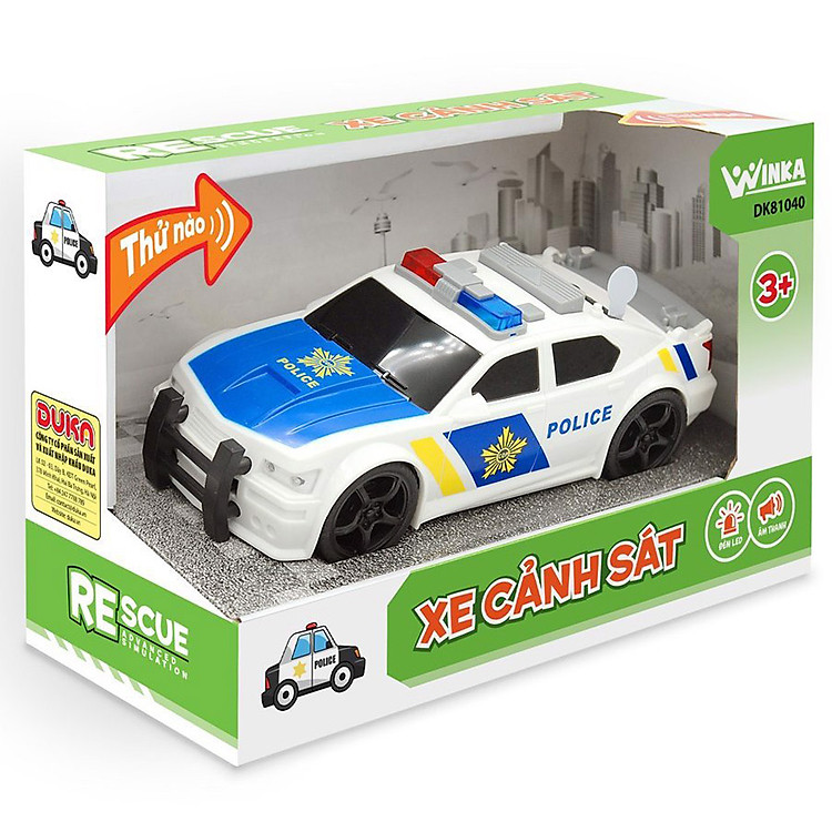 Xe Cảnh Sát Duka DK81040 - DUKA Chính hãng Giá tốt - Hình ảnh 4