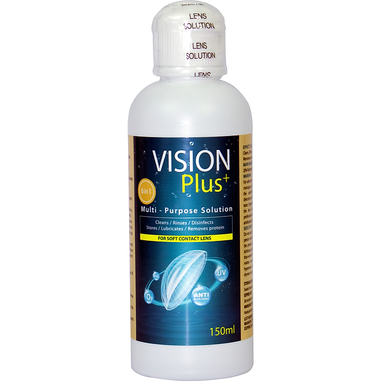 Dung Dịch Ngâm Kính Áp Tròng Vision Plus + ( Nước Ngâm Lens )