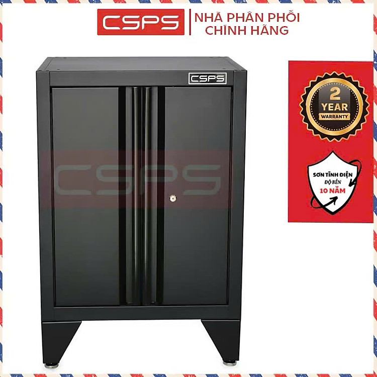 Tủ dụng cụ CSPS 61cm - 00 hộc kéo màu đen kèm chân tủ