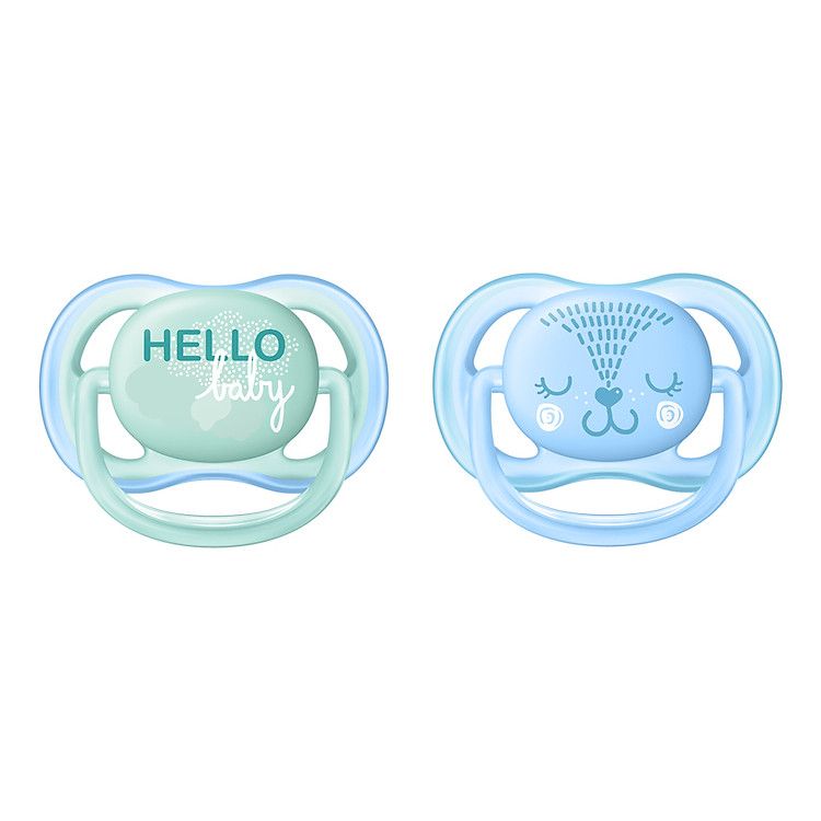 Vỉ 2 Núm Ty Ngậm Thông Khí - Phiên Bản Hiện Đại 0-6 Tháng Philips Avent SCF342/21 - Giao Ngẫu Nhiên