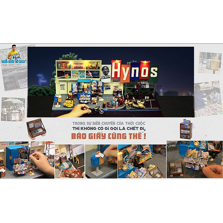 Mô Hình Tự Lắp Ráp DIY - Sài Gòn Xưa Chính hãng Ưu đãi - Hình ảnh 3