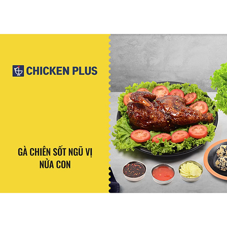 Chicken Plus Gà Chiên Sốt Ngũ Vị Nửa Con