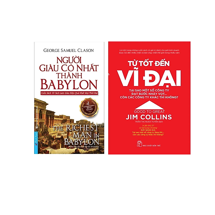 Combo 2Q : Từ Tốt Đến Vĩ Đại (Tái bản 2021) + Người Giàu Có Nhất Thành Babylon (Tái Bản 2020) ( Sách Kỹ Năng Sống / Phát Triển Bản Thân / Tư Duy Trong Kinh Doanh Thành Công)