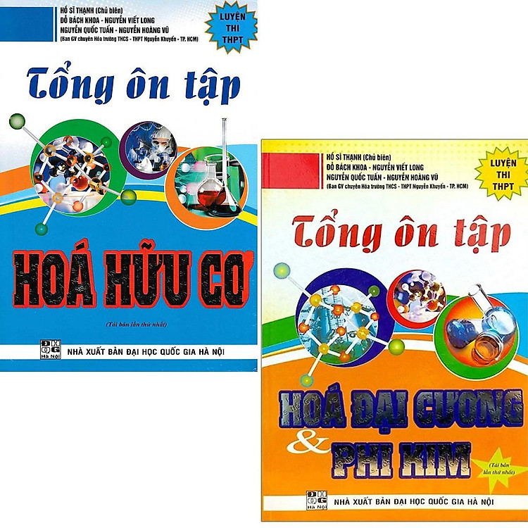 Sách - Tổng Ôn Tập Hóa Hữu Cơ + Tổng Ôn Tập Hóa Đại Cương Và Phi Kim - Combo 2 Quyển - Hồng Ân