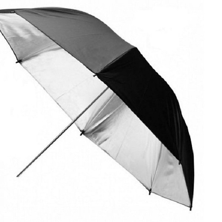 Dù phản đen bạc 110cm