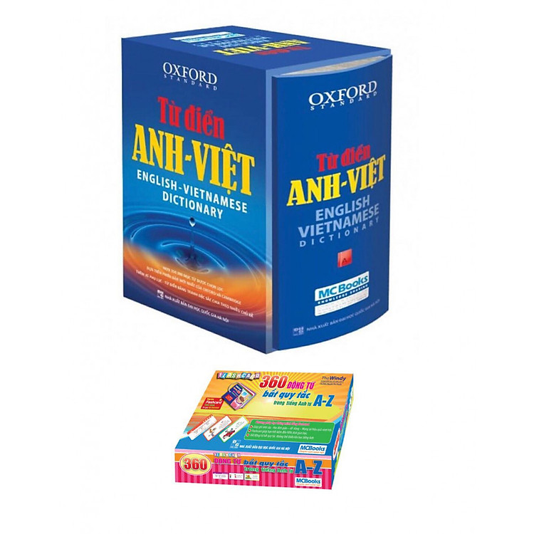 Từ Điển Oxford Anh Việt 350.000 Từ (Hộp Cứng Xanh) ( Tăng Kèm Flashcard 360 Động Từ Bất Quy Tắc Trong Tiếng Anh Từ A - Z )