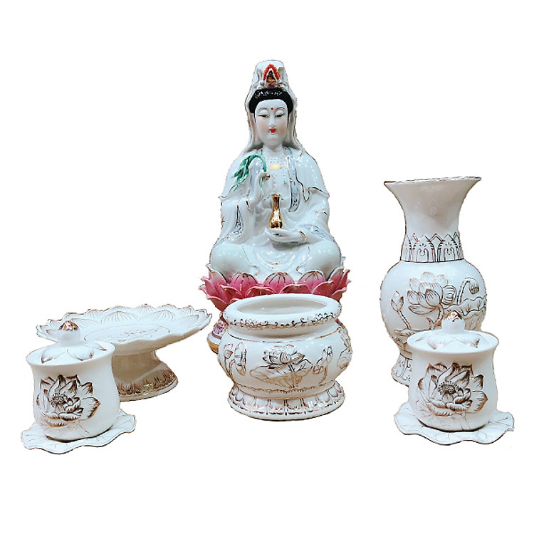 Combo Quan Âm tọa đài sen PT0201