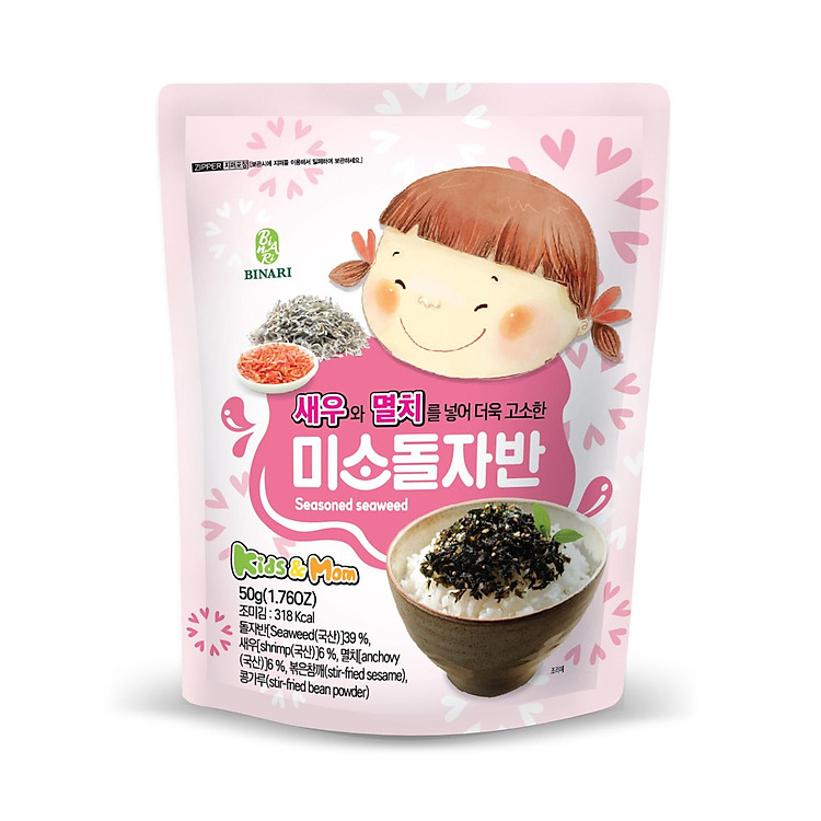 Rong biển Em bé cười - Smile Seasoned Seaweed 50gr