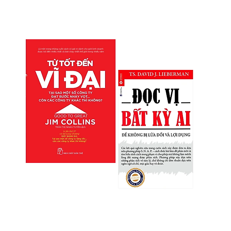 Combo 2Q : Từ Tốt Đến Vĩ Đại (Tái bản 2021) + Đọc Vị Bất Kỳ Ai (Tái Bản 2019) ( Sách Kỹ Năng Sống / Phát Triển Bản Thân / Tư Duy Trong Kinh Doanh Thành Công)