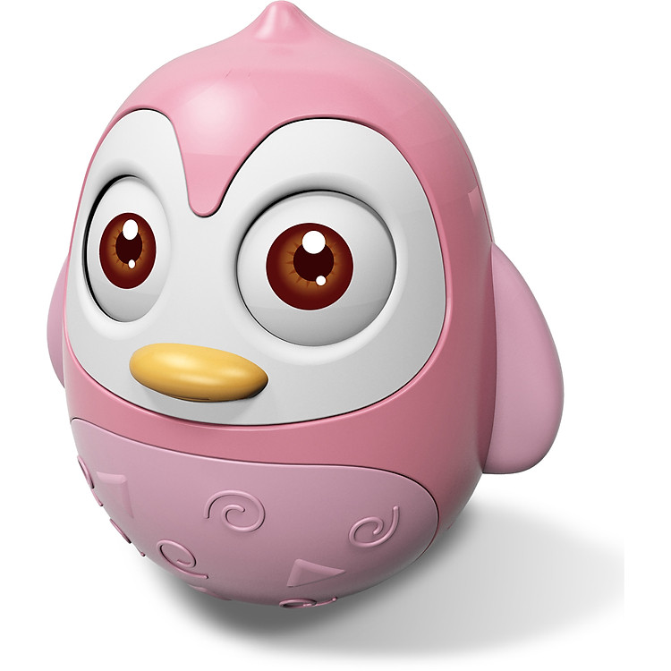 Đồ chơi lật đật chim cánh cụt hồng ngộ nghĩnh đáng yêu cho bé Huanger HE0202 (có âm thanh)