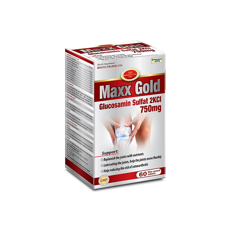 Viên xương khớp MaxxGold đỏ - Hộp 60 viên - Glucosamin