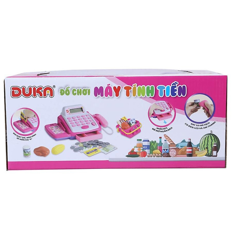 Bộ Đồ Chơi Duka - Máy Tính Tiền Hồng Chính hãng Giá tốt - Hình ảnh 2