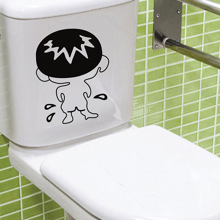 Decal dán trang trí bồn cầu chống thấm nước dễ lau chùi - Ảnh 2