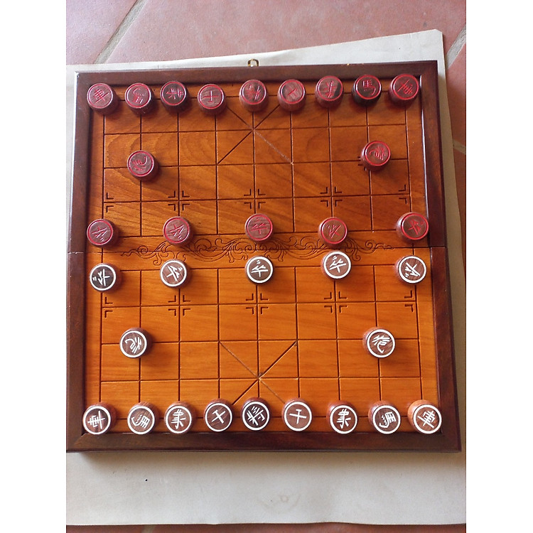 Bộ bàn cờ tướng gỗ gõ Vua cờ Chính hãng Ưu đãi