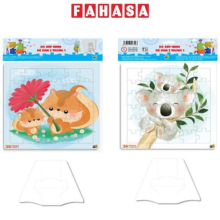 Bộ 2 Tranh Xếp Hình 36 Mảnh Chính hãng Giá rẻ