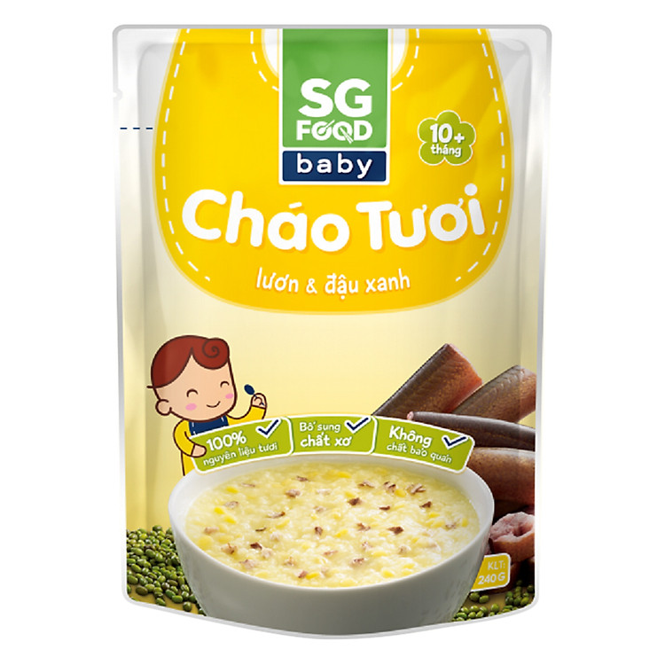 Cháo Tươi Baby Lươn Đậu Xanh Sài Gòn Food YG5003.R (240g)