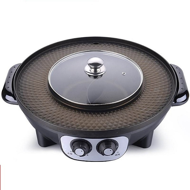 Nồi lẩu nướng kép 2 in1 ( màu ngẫu nhiên)