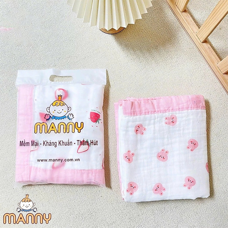 Tham Khảo tại ConCung: Khăn Xô Đa Năng MANNY Viền Hồng , nhận ngay nhiều Ưu đãi