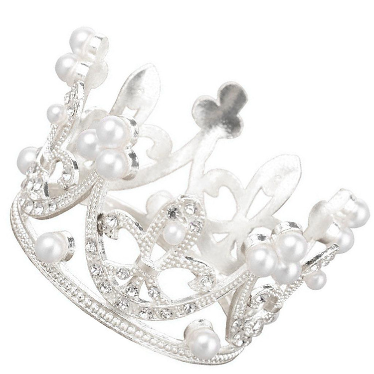 Mini Cake Crown Topper Tiara Cho Tiệc Cưới Bánh Sinh Nhật